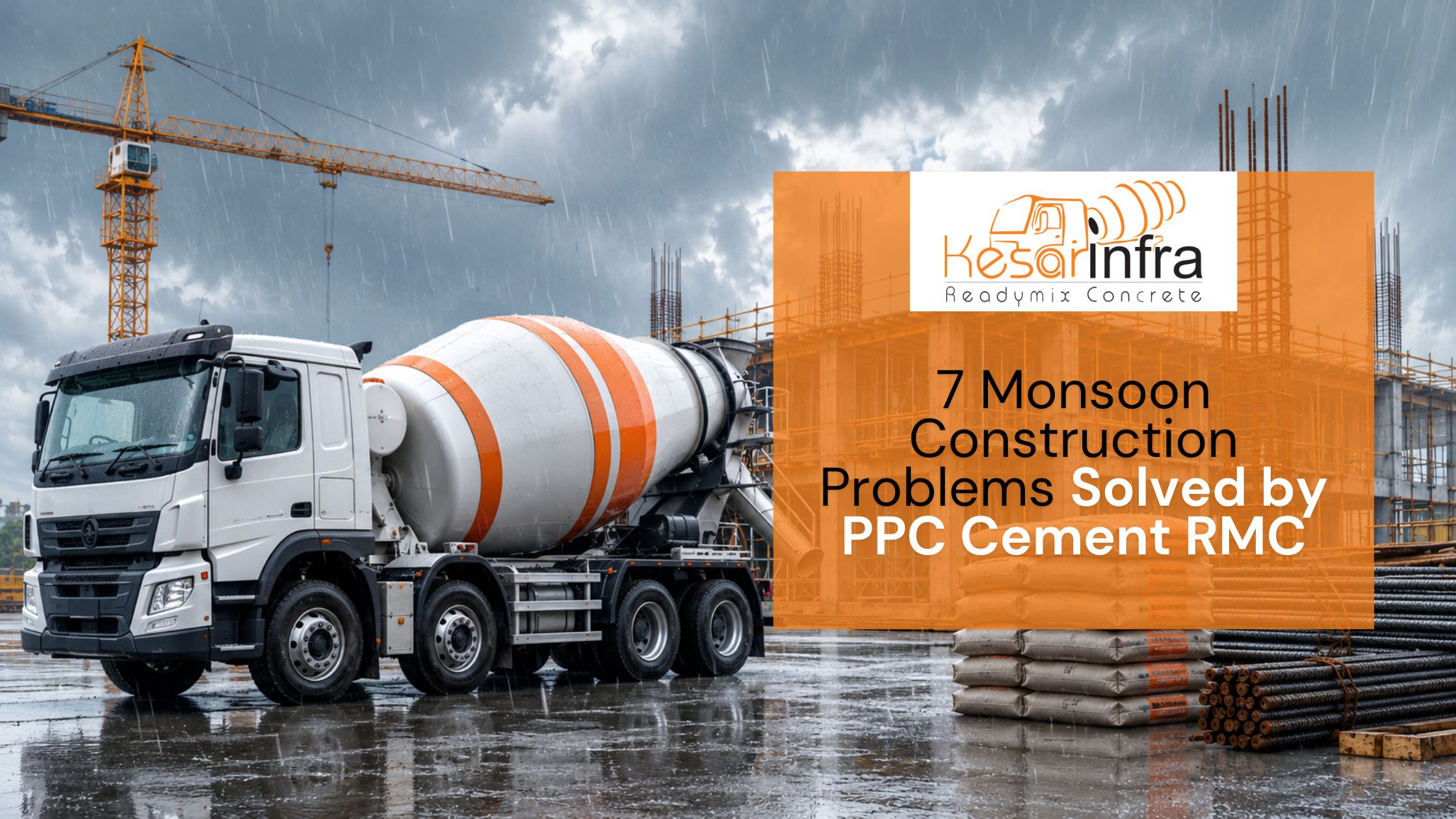 7 Monsoon Construction Problems Solved by PPC Cement RMC